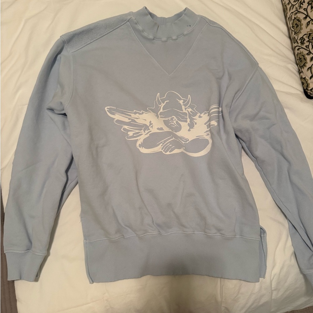 Boys Lie Light Blue Graphic Crewneck Sweater - Picture 4 of 8